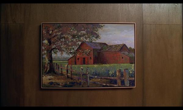 red barn painting